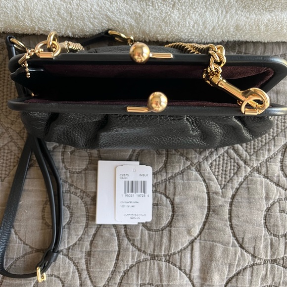 Coach Nora Kisslock Crossbody Bag in Black - Picture 2 of 7